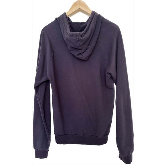 California Fleece by American Apparel Navy Blue Graphic Hoodie - Picture 2 of 6